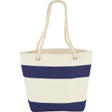 Capri Stripes 12oz Cotton Canvas Shopper Tote 