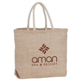 Herringbone Jute Tote
