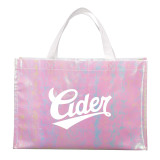  Iridescent Non-Woven Shopper Tote 