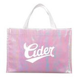  Iridescent Non-Woven Shopper Tote 