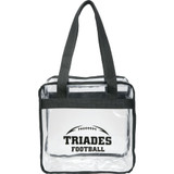 Game Day Clear Zippered Safety Tote