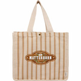 FEED Cotton and Jute Striped Tote