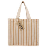 FEED Cotton and Jute Striped Tote