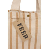  FEED Cotton and Jute Striped Tote 