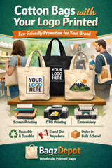 Cotton Bags With Your Logo Printed: The Smart, Eco-Friendly Way to Promote Your Brand