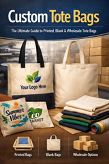 Custom Tote Bags: The Ultimate Guide to Printed, Blank & Wholesale Tote Bags for Every Need