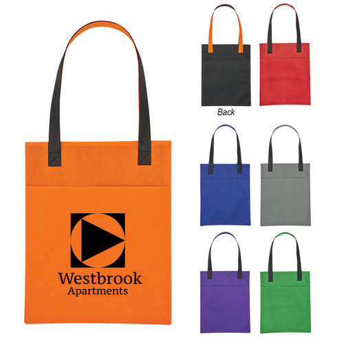 Non-Woven Turnabout Brochure Tote Bags