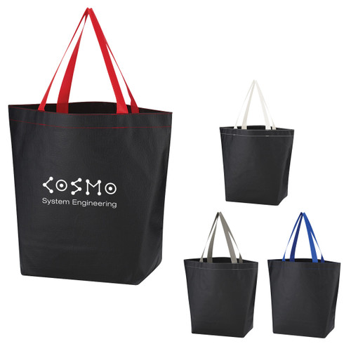 Wholesale Non-Woven Leather Look Tote Bags