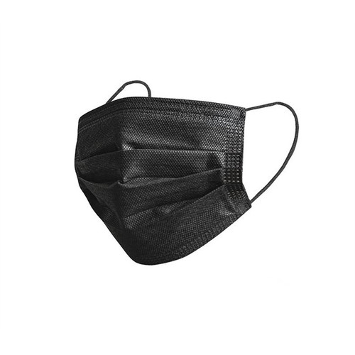 Black 3-ply Disposable Face Masks