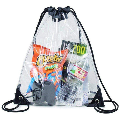 Clear Eco-Friendly Custom Drawstring Bags