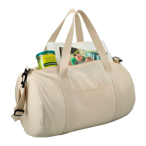 Printed Canvas Weekender Bag