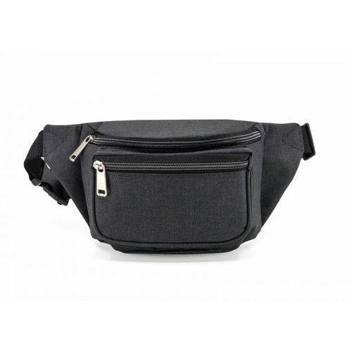 Wholesale Heathered 3-Zipper Fanny Packs