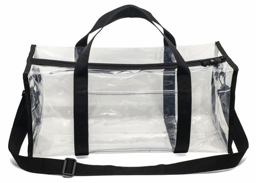 Transparent Black Tote Bags  Black Clear Bags - BS238-TB