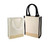 Small Size Jute Blend Cute Book Tote Bag with Full G