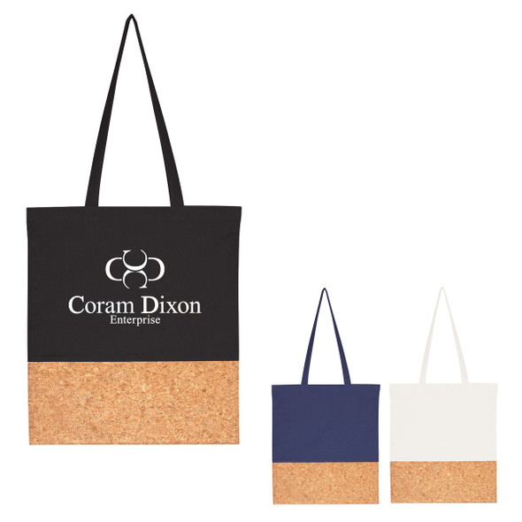 Wholesale Cotton Canvas Cork Tote Bags