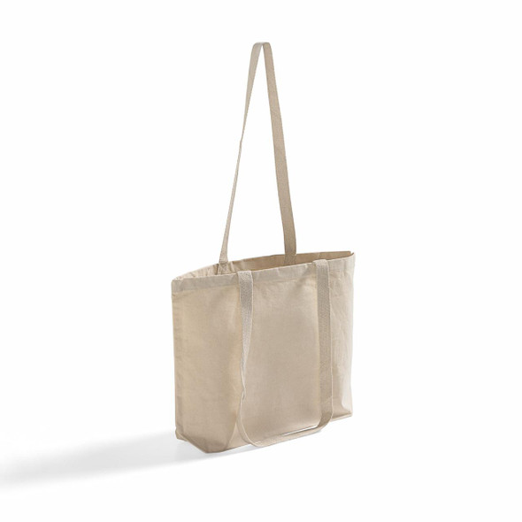 Large Square Canvas Tote Bag - Durable 100% Cotton Canvas