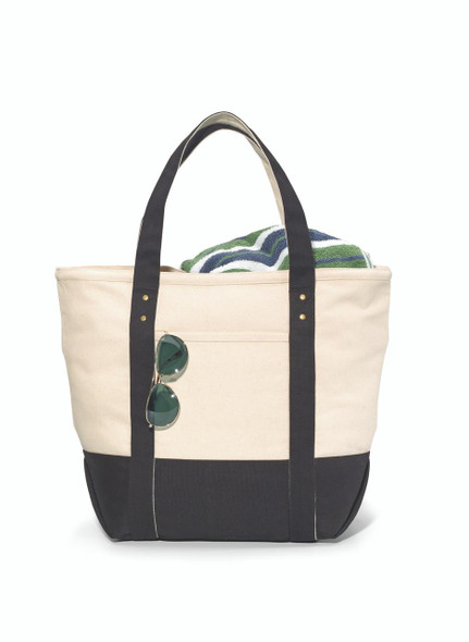Gemline Seaside Zippered Cotton Tote  Gemline Seaside Zippered Cotton Tote