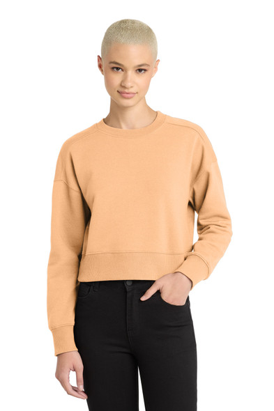 District Women's Perfect Weight Fleece Cropped Crew DT1105