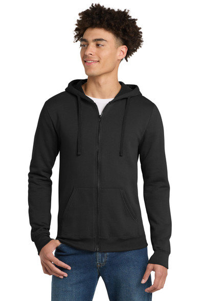 District The Concert Fleece Full-Zip Hoodie. DT800 District The Concert Fleece Full-Zip Hoodie. DT800