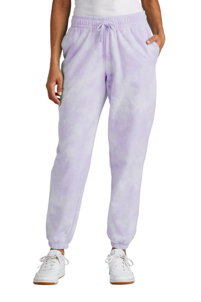 Port & Co Women's Beach Wash Cloud Tie-Dye Sweatpant LPC140P