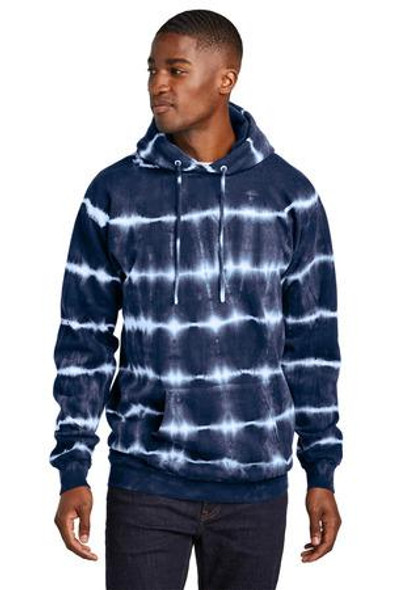 Port & Co Allover Stripe Tie-Dye Fleece PC143