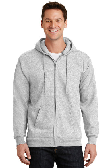 Port & Co Essential Fleece Full-Zip Hooded Sweatshirt. PC90ZH Port & Co Essential Fleece Full-Zip Hooded Sweatshirt. PC90ZH