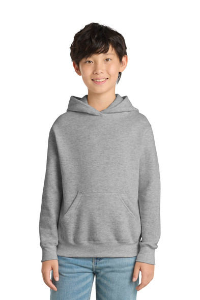 Port & Co Youth Core Fleece Pullover Hooded Sweatshirt. PC90YH