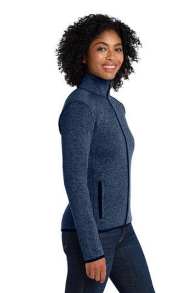 Port Authority Women's Sweater Fleece Jacket. L232