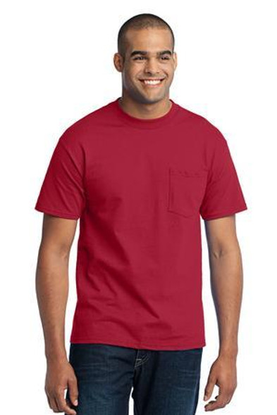 Port & Co Tall Core Blend Pocket Tee. PC55PT