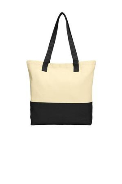 Port Authority Colorblock Cotton Tote. BG414 Port Authority Colorblock Cotton Tote. BG414