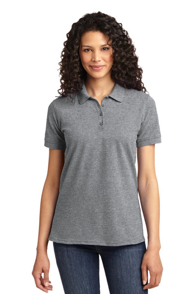 Port & Co Women's Core Blend Pique Polo. LKP155