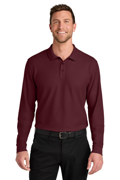 Port Authority Wearever Signature Pique Long Sleeve Polo K200LS