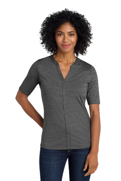 Port Authority Women's Stretch Heather Open Neck Top LK583