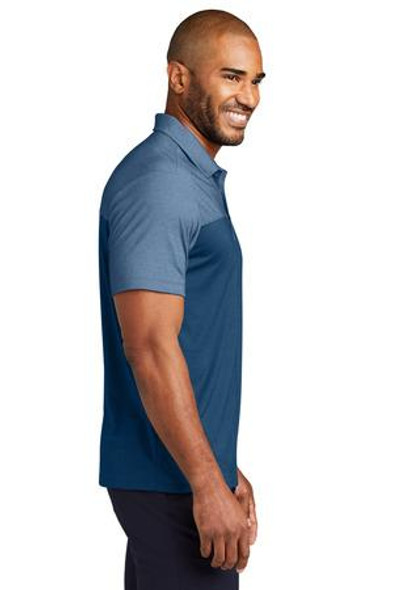 Port Authority Fine Pique Blend Blocked Polo K831
