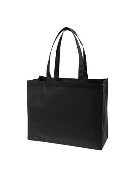 BagzDepot Non-Woven Tote Bags Wholesale | 18" x 15" x 8" Reusable Shopping Bags 