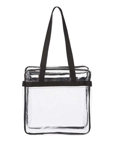 OAD Clear Tote with Zippered Top - OAD5005 OAD Clear Tote with Zippered Top - OAD5005