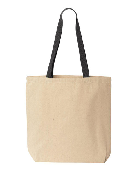 Liberty Bags Natural Tote with Contrast-Color Handles - 8868 