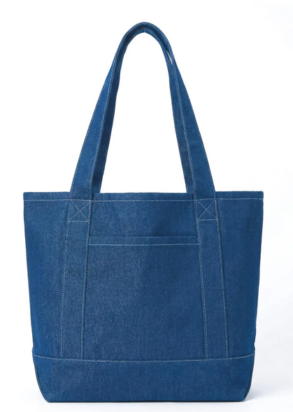 Large Iconic Denim Shopping Bags