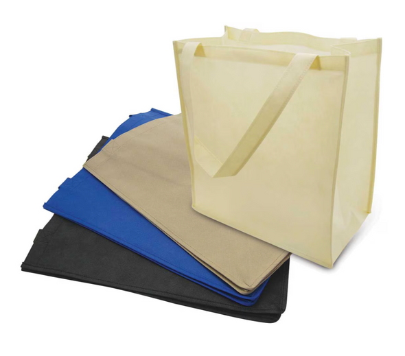 Large Non-Woven Tote Bags in Bulk – 15" x 17" x 8" Reusable Shopping Bags Wholesale