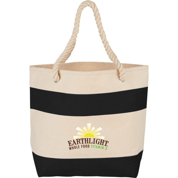  Rope Handle 16oz Cotton Canvas Tote 