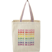 Rainbow Recycled 6oz Cotton Grocery Tote