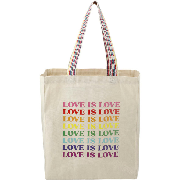 Rainbow Recycled 6oz Cotton Grocery Tote