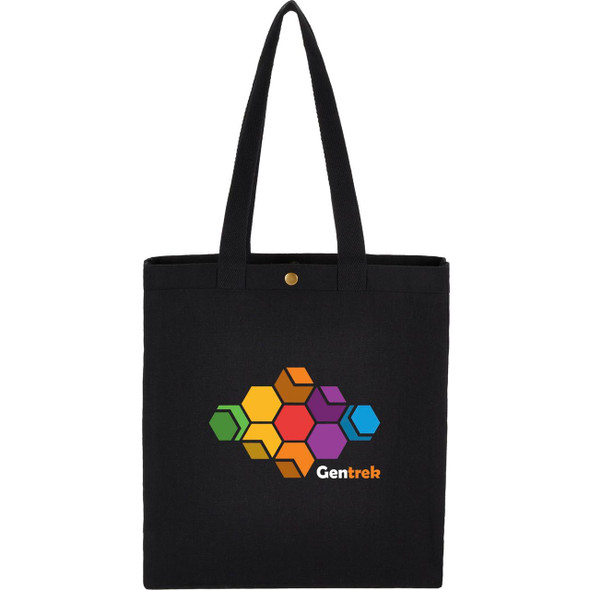  Repose 10oz Recycled Cotton Box Tote w/Snap 