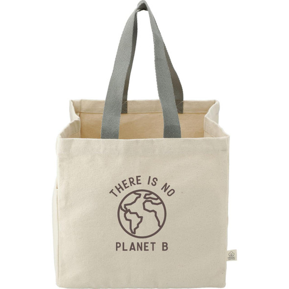  Organic 14oz Cotton Shopper Tote 