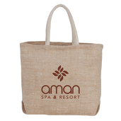 Herringbone Jute Tote