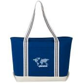  Atlantic Stripe 20oz Cotton Zippered Tote 