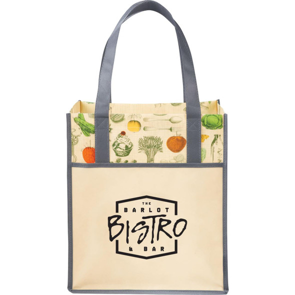  Big Grocery Vintage Laminated Non-Woven Tote 