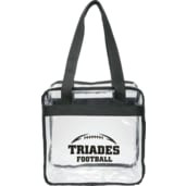 Game Day Clear Zippered Safety Tote
