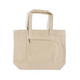 BagzDepot Zipper Canvas Tote Bags Wholesale with Front Pocket - Large 