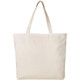 BagzDepot Wholesale Large Canvas Tote Bags with Zipper Closure 